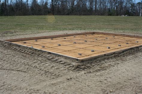 skid steer prep garage slab|concrete shed ground preparation.